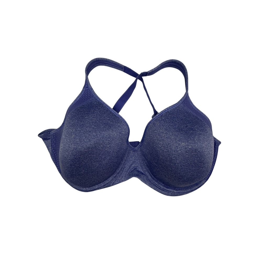 Bali Bra Women 42C‎ Purple Comfort Underwire Adjustable Convertible Straps